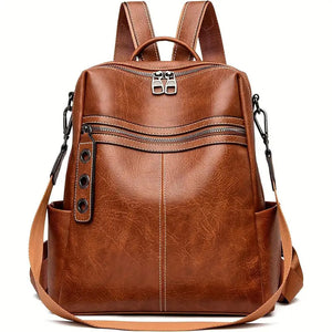 Maxoner Women Fashion Faux Leather Satchel Rucksack