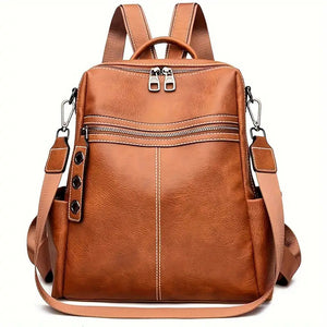 Maxoner Women Fashion Faux Leather Satchel Rucksack