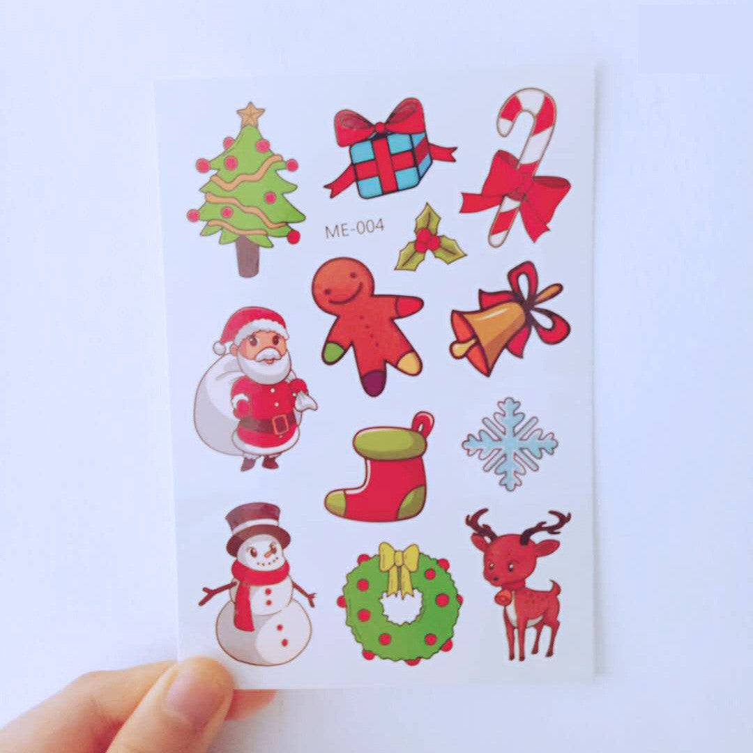 Christmas Tattoo Sticker For Childrens