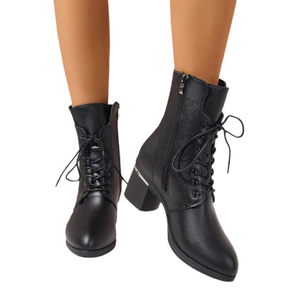 Zapatos Style Women Boots Thick- Soled