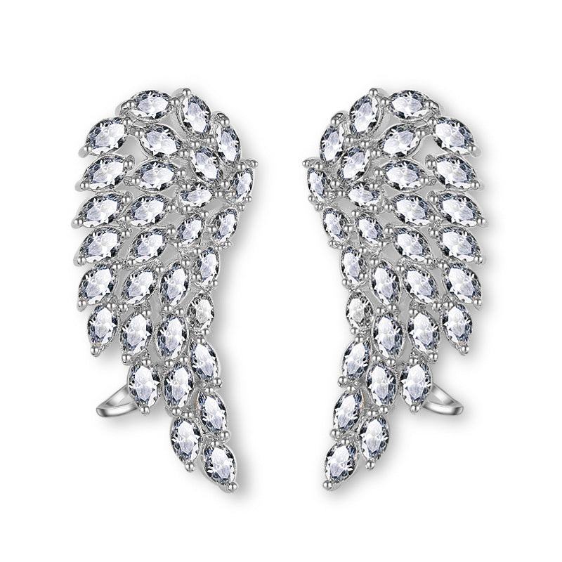 CWW Zirconia Stud Earrings For Women
