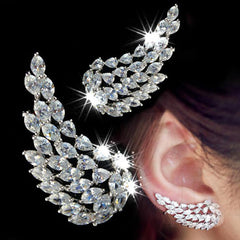 CWW Zirconia Stud Earrings For Women