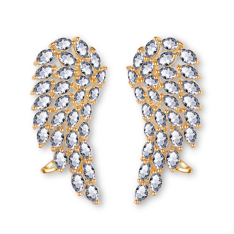 CWW Zirconia Stud Earrings For Women