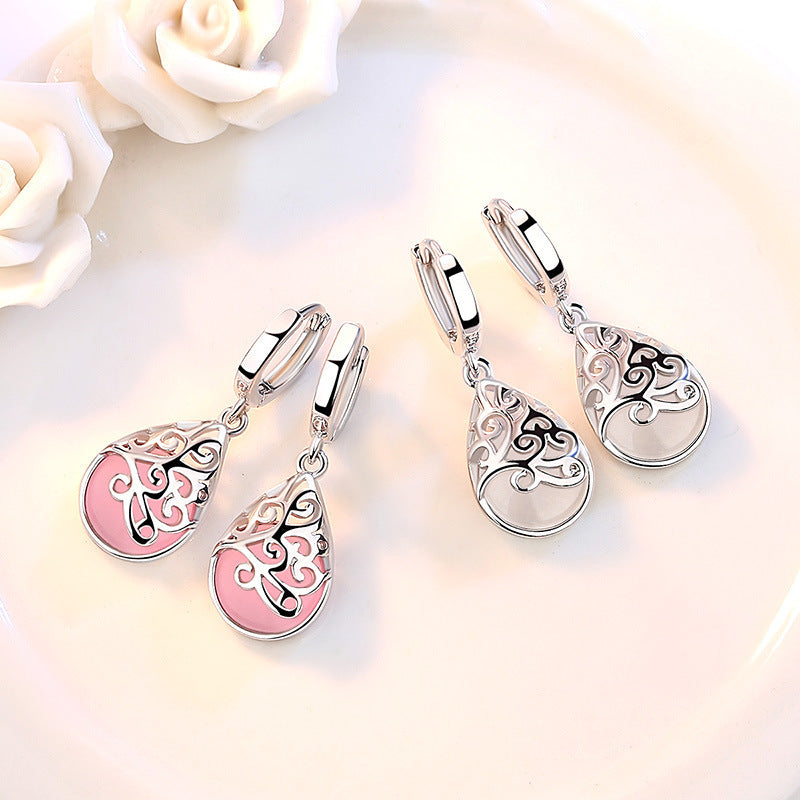 925 Silver-Plated Women Moonlight Opal Totem