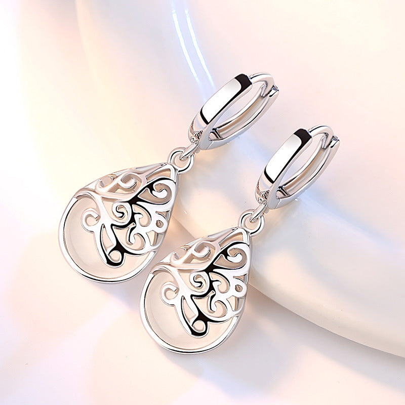 925 Silver-Plated Women Moonlight Opal Totem