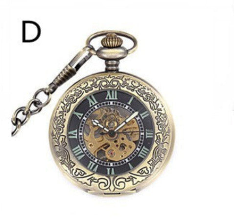 Romaji Pocket Fob Watch Steam Punk for Men