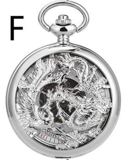 Romaji Pocket Fob Watch Steam Punk for Men