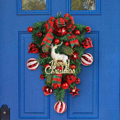 Christmas Door Decorations Elk Tree Garland