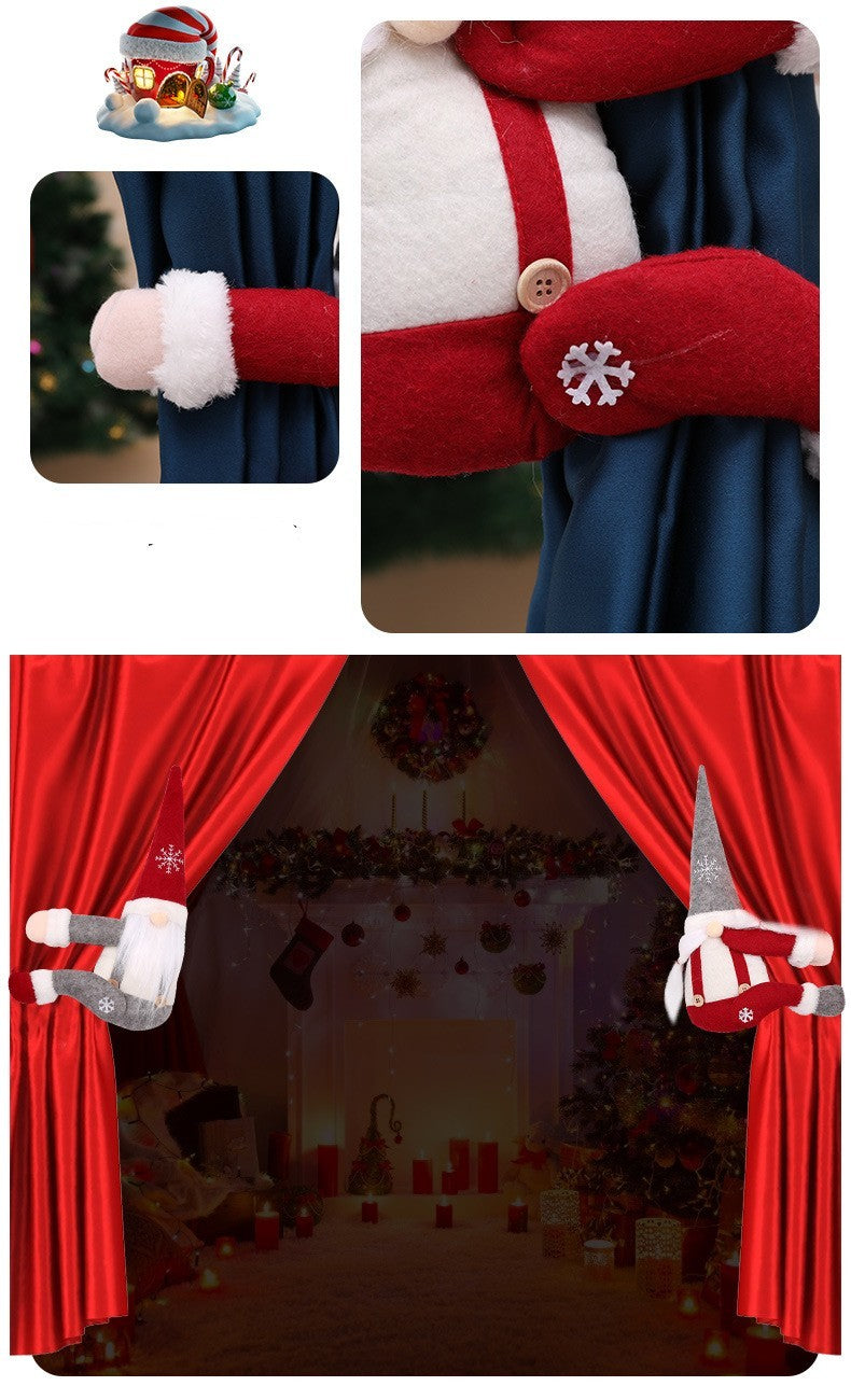 Christmas Santa Hugging Curtain Buckle