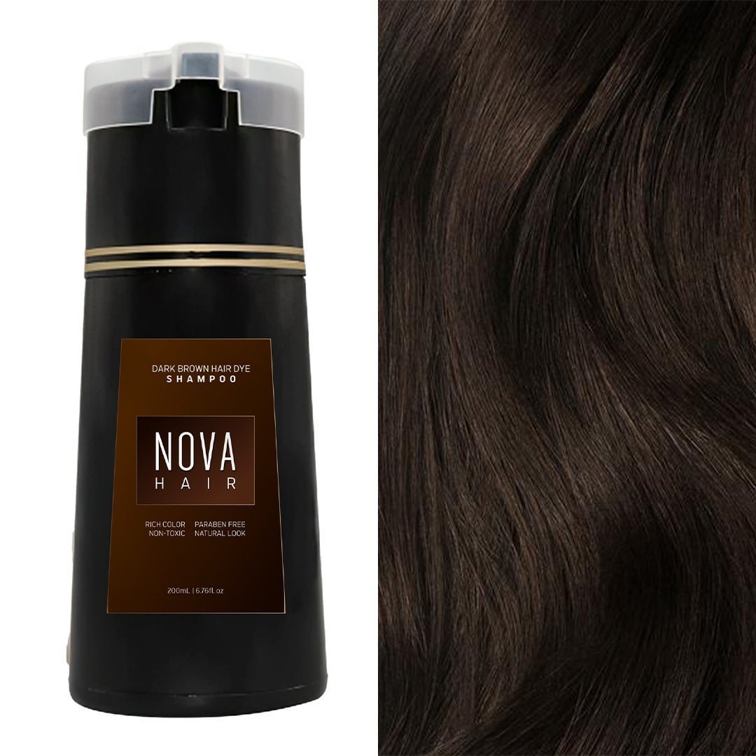 NOVA Colour Shampoo 3-in-1 Natural Fast White Hair Dyed For Men And Women