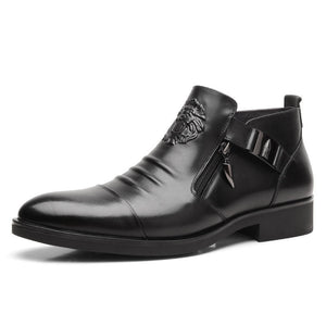 Men's Italian Handmade Boots Double-Sided Pull
