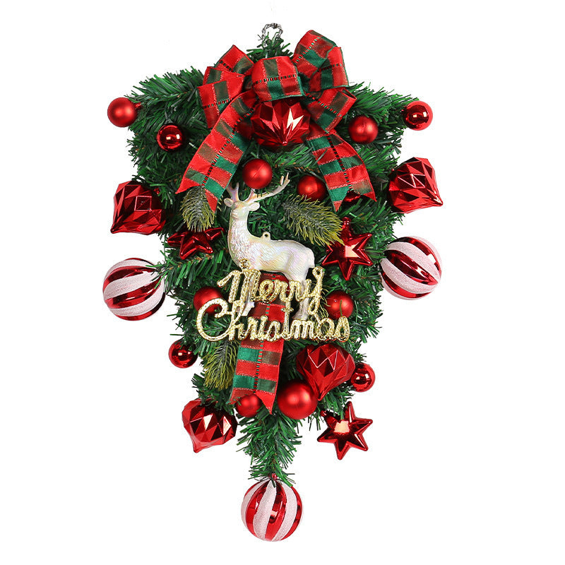 Christmas Door Decorations Elk Tree Garland