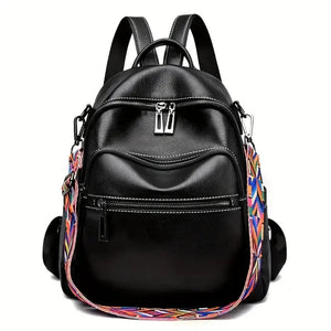 Maxoner Women Fashion Faux Leather Satchel Rucksack