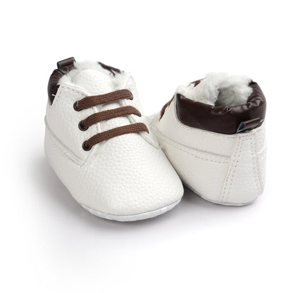 Baby Shoes Suede Leather Sneaker For Boys And Girls