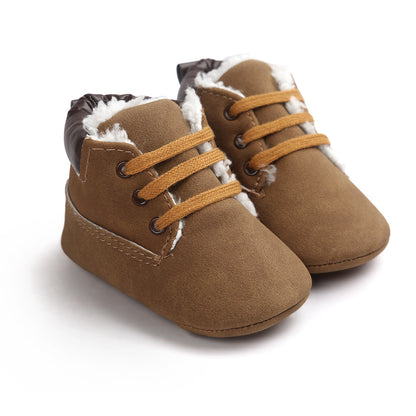 Baby Shoes Suede Leather Sneaker For Boys And Girls