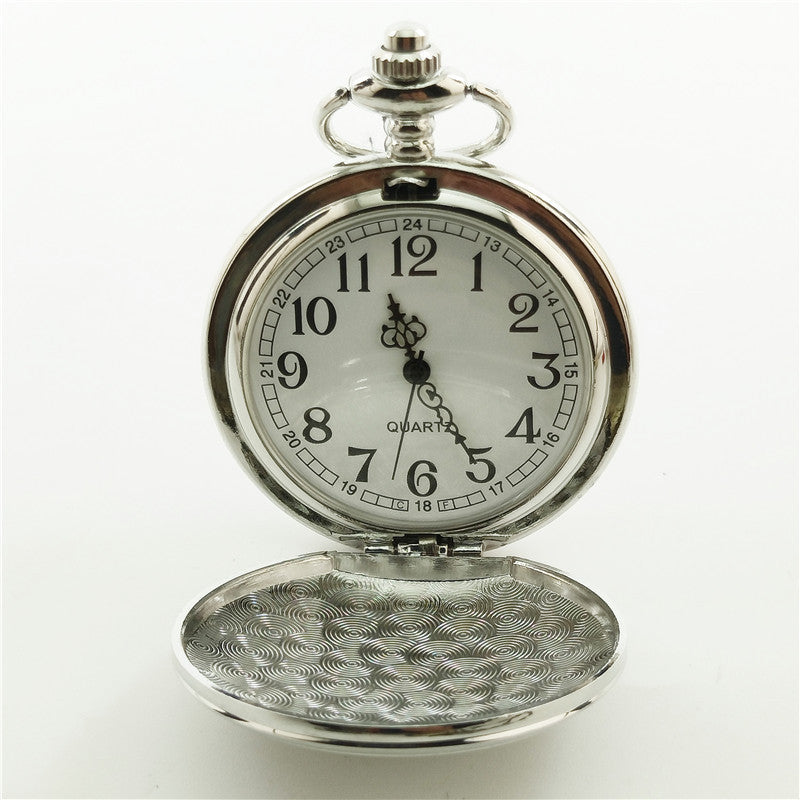 Men Steam Engine Design Pocket Watch | Men's Pocket Watch