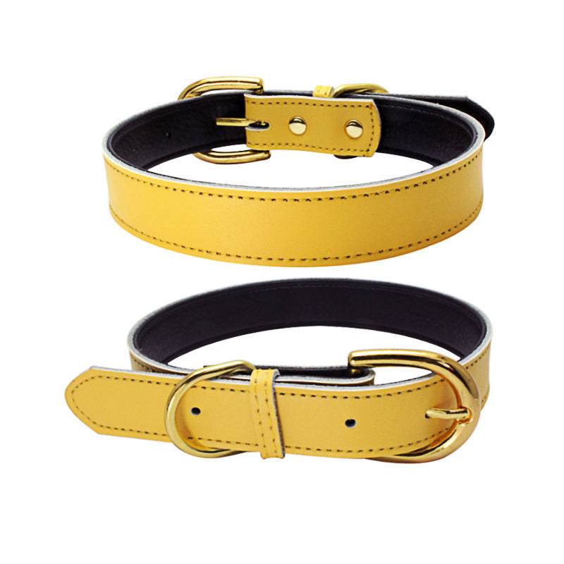 PEAR TANNERY Cowhide Pet Dog Collar