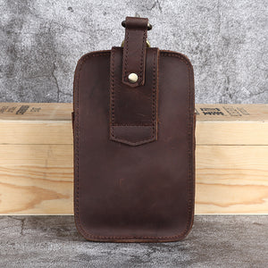 Olely Men Horse Leather Belt Bag