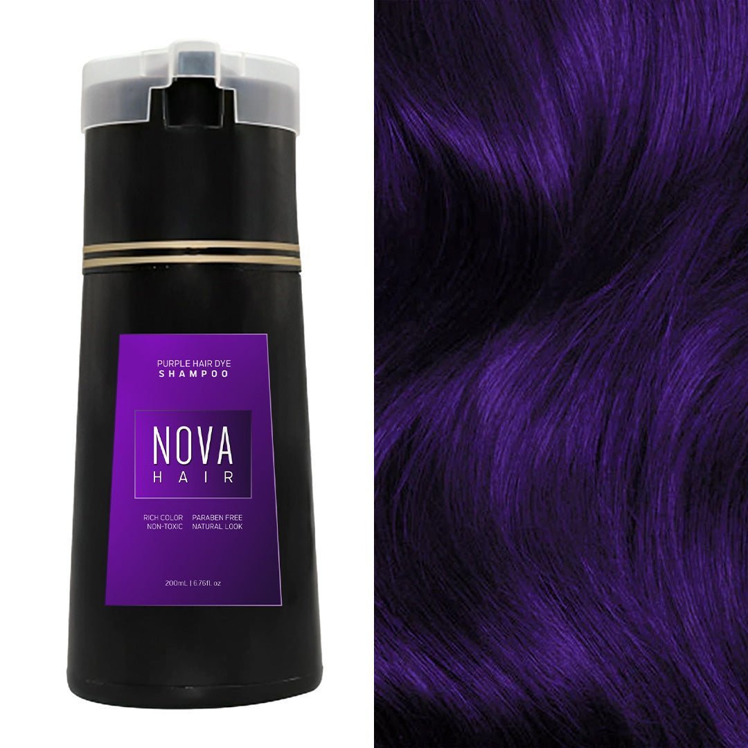 NOVA Colour Shampoo 3-in-1 Natural Fast White Hair Dyed For Men And Women