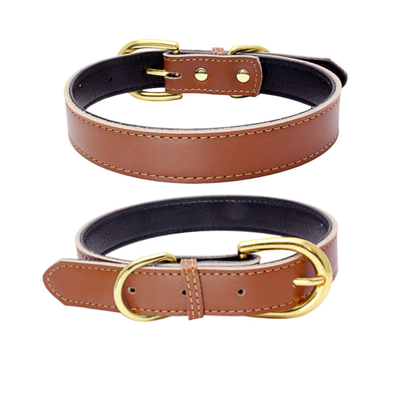 PEAR TANNERY Cowhide Pet Dog Collar