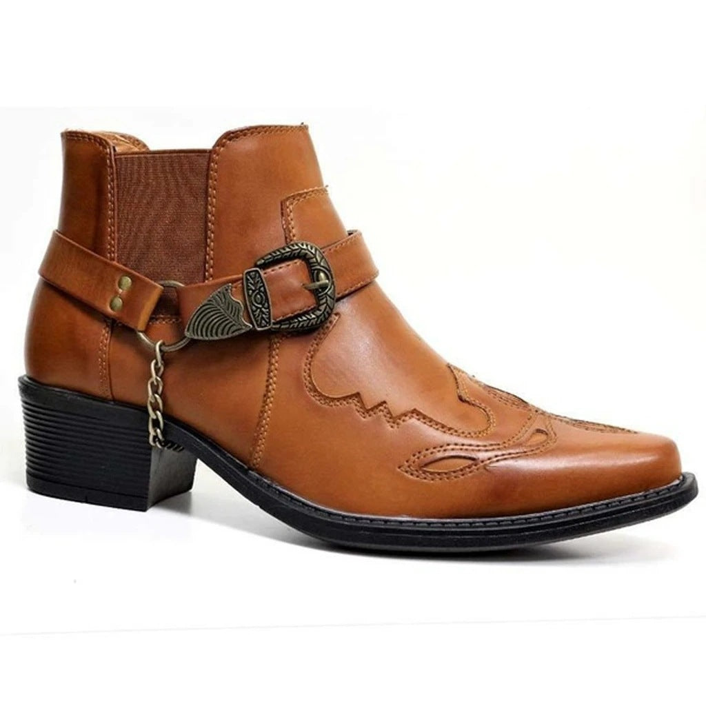 Men's Western Cuban Boots Slip