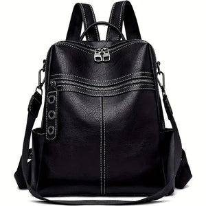 Maxoner Women Fashion Faux Leather Satchel Rucksack