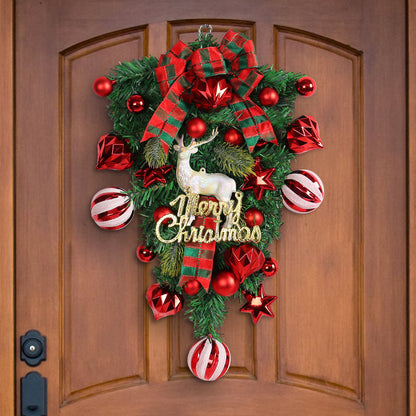 Christmas Door Decorations Elk Tree Garland