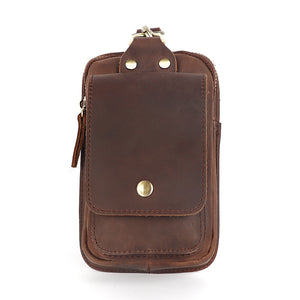 Olely Men Horse Leather Belt Bag
