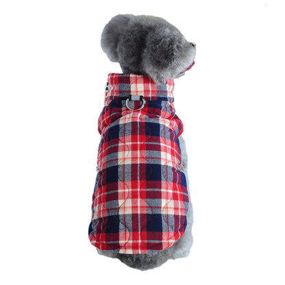 GINGHAM Pet Dog Cotton Jacket