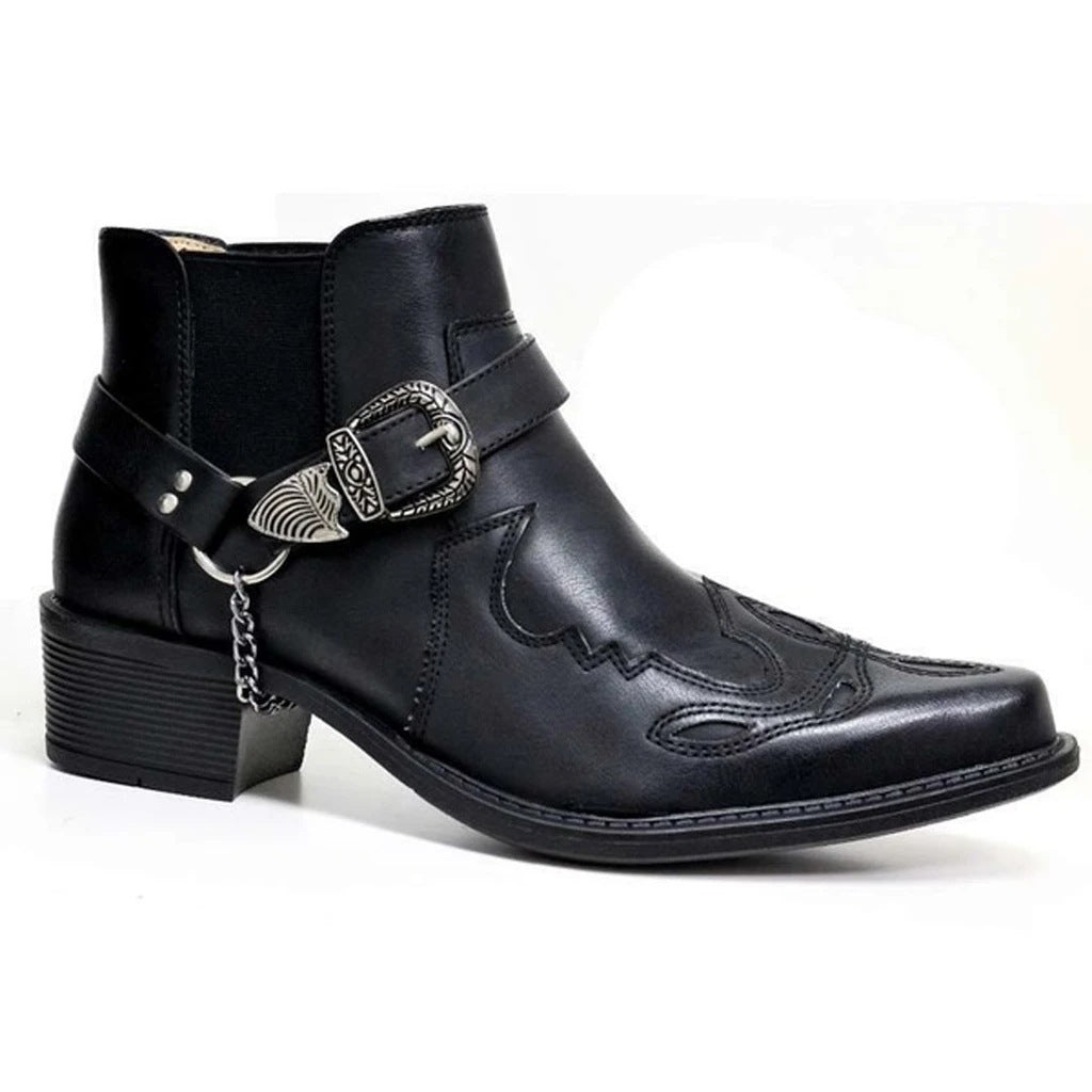 Men's Western Cuban Boots Slip