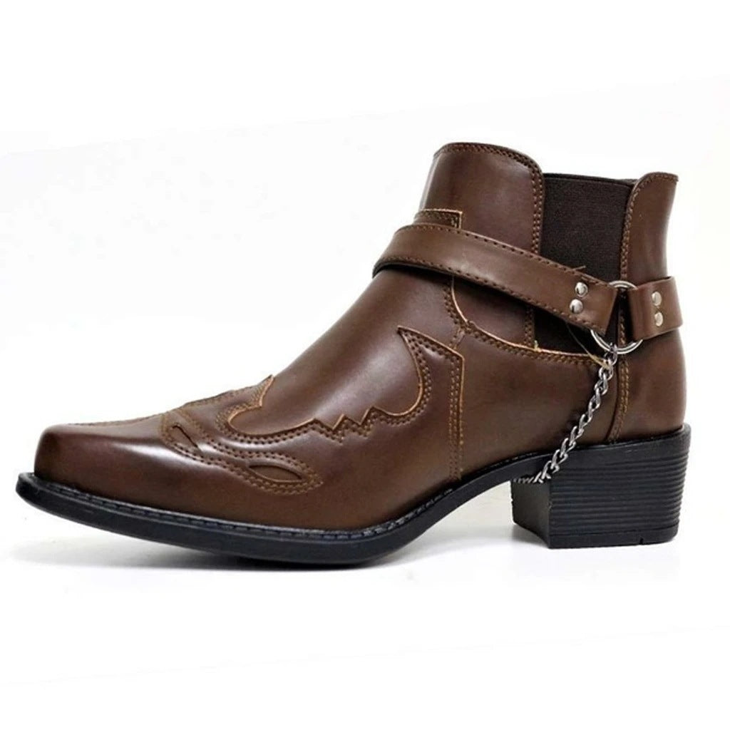 Men's Western Cuban Boots Slip