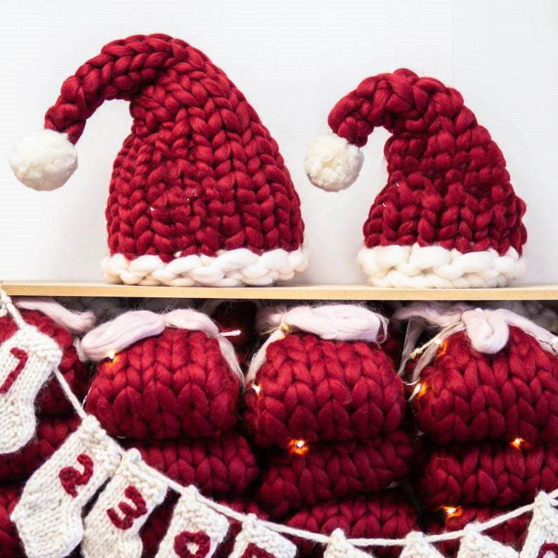 Christmas Wool Winter Hand-Knitted Hat