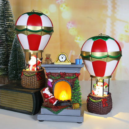 Christmas Decorations Luminous Fireplace Night Lamp