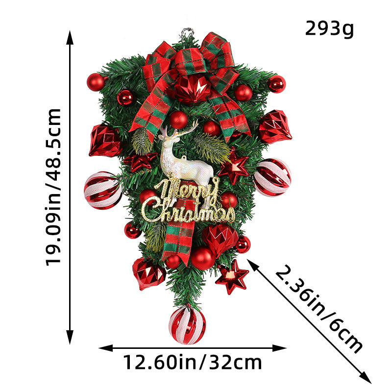 Christmas Door Decorations Elk Tree Garland