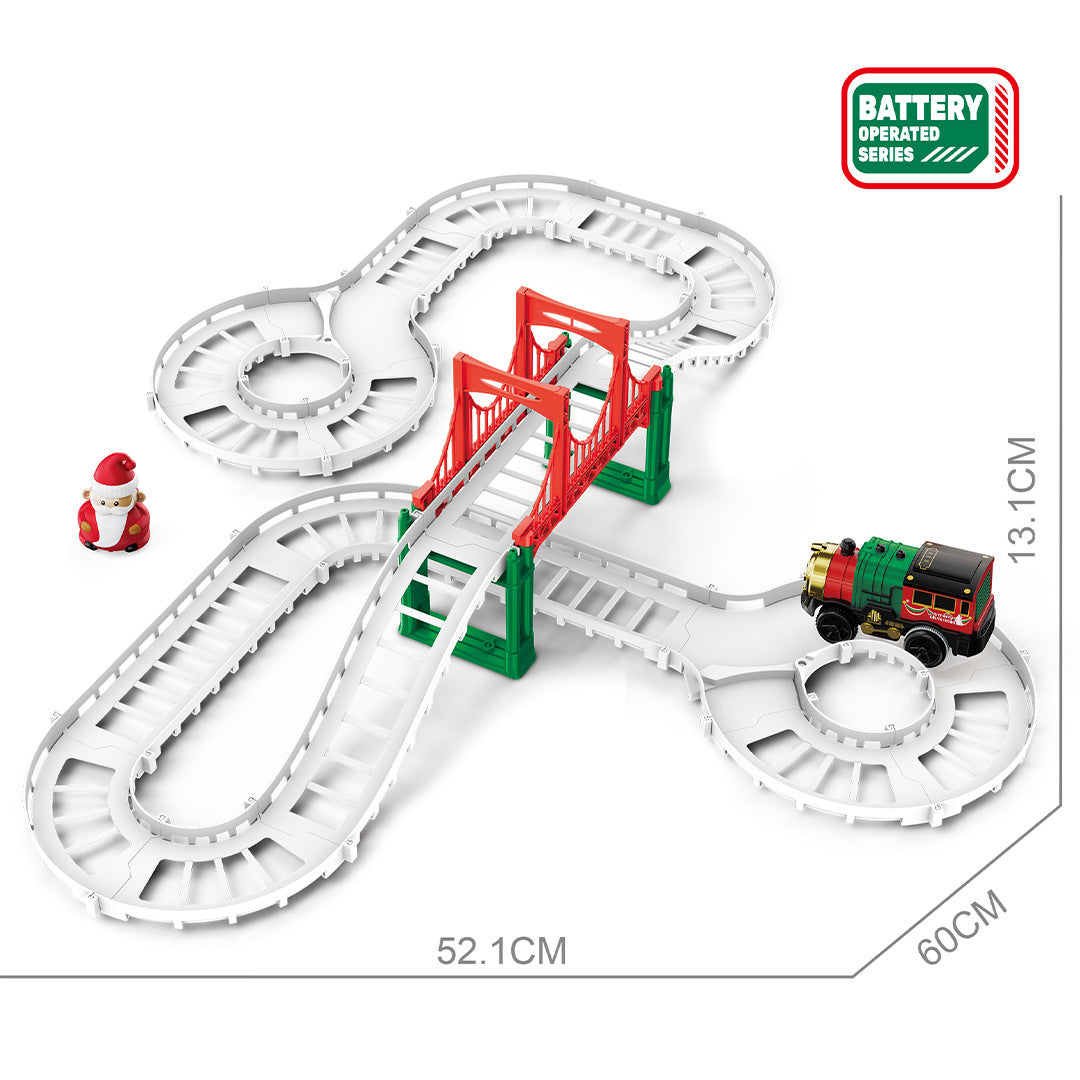 Christmas Electric Rail Car Toys for Boys