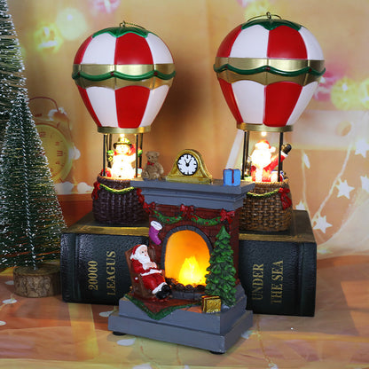 Christmas Decorations Luminous Fireplace Night Lamp