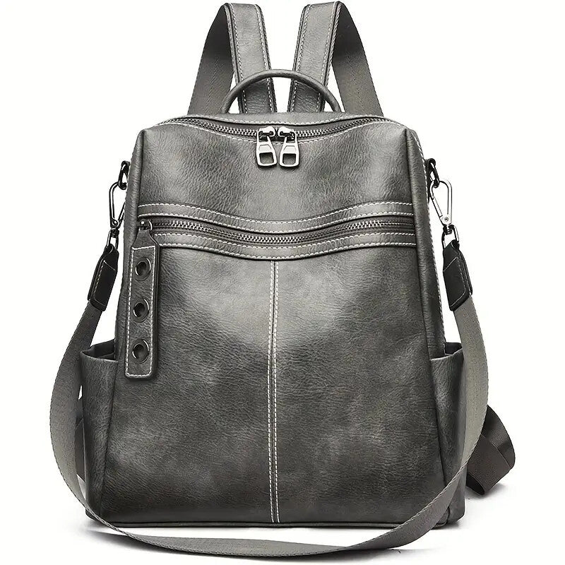 Maxoner Women Fashion Faux Leather Satchel Rucksack