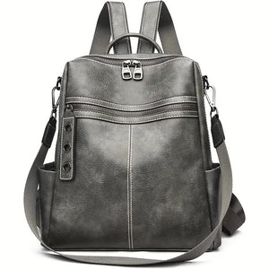 Maxoner Women Fashion Faux Leather Satchel Rucksack