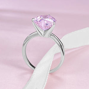 S925 Silver 4 Karat Heart-Shaped Ring For Women