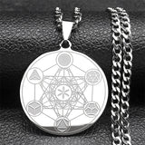 Angel Seal Sacred Stainless Steel Pendant Necklace