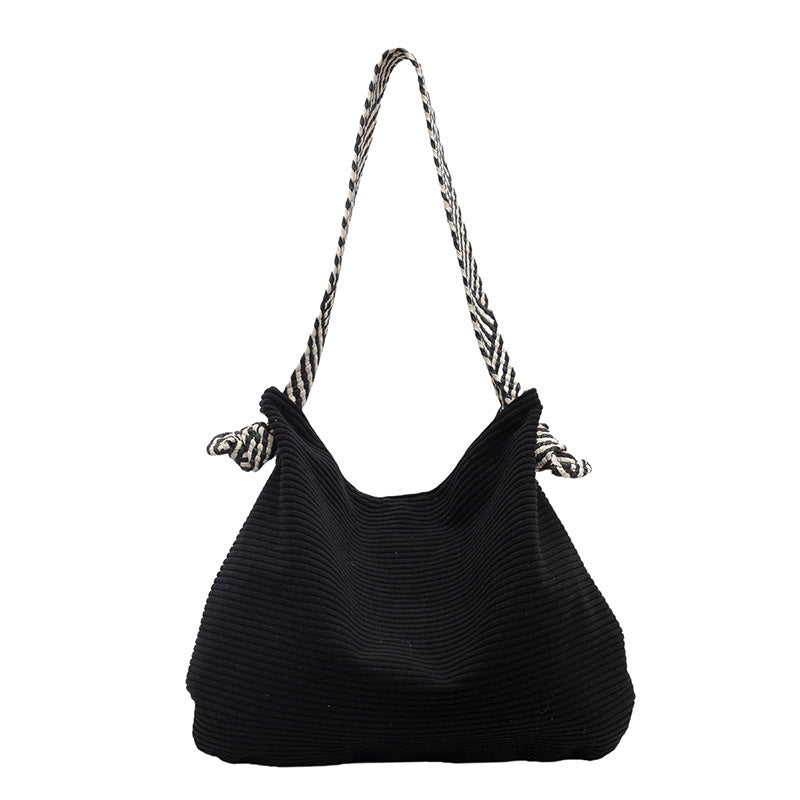 Corduroy Women Versatile Fashion  Shoulder Bag