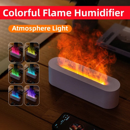 DQ709 Aroma Diffuser Flame Humidifier Oil Lamp