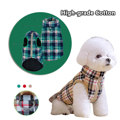 GINGHAM Pet Dog Cotton Jacket