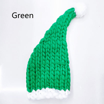 Christmas Wool Winter Hand-Knitted Hat