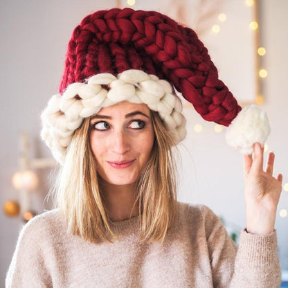 Christmas Wool Winter Hand-Knitted Hat