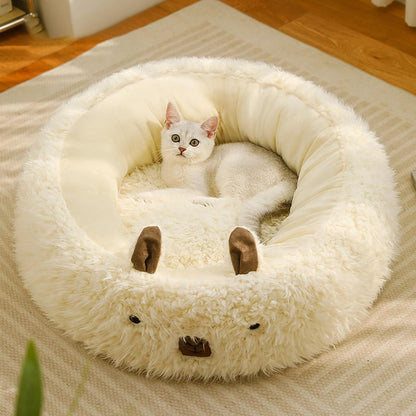 Alpaca Pet Bed For Cats Detachable