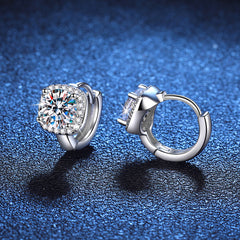 S925 Silver Moissanite Women Earrings Classic