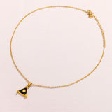 Bobijoo Unisex Triangle 18K Gold Stainless Steel Necklace