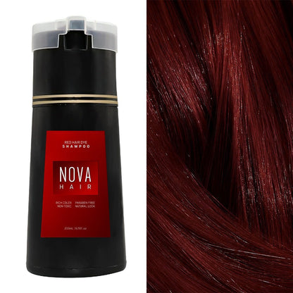 NOVA Colour Shampoo 3-in-1 Natural Fast White Hair Dyed For Men And Women