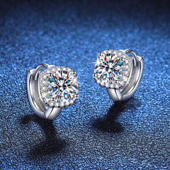 S925 Silver Moissanite Women Earrings Classic